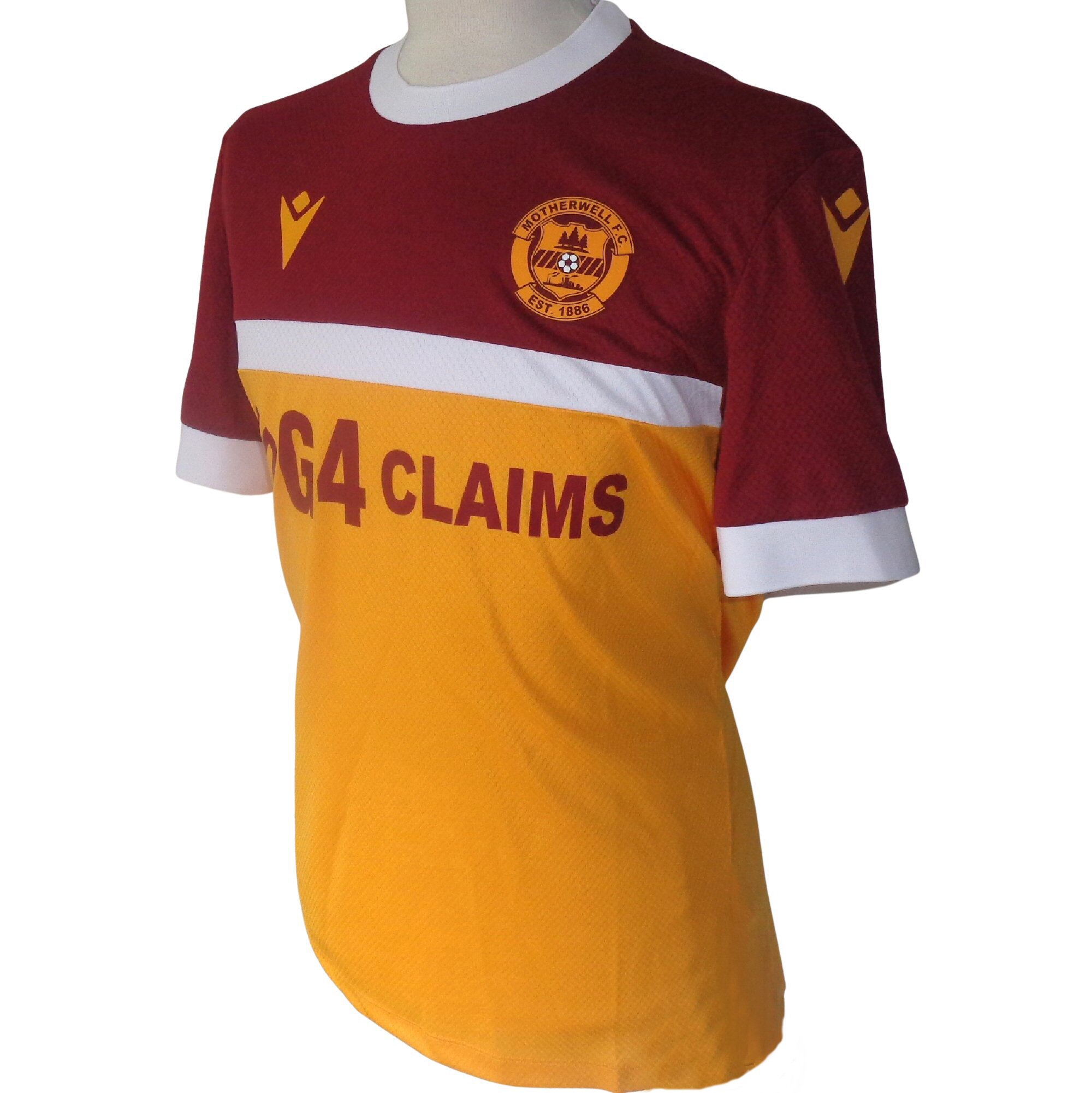 MOTHERWELL FC Macron 2024-2025 Home Football Shirt (NEW- Multiple Sizes)