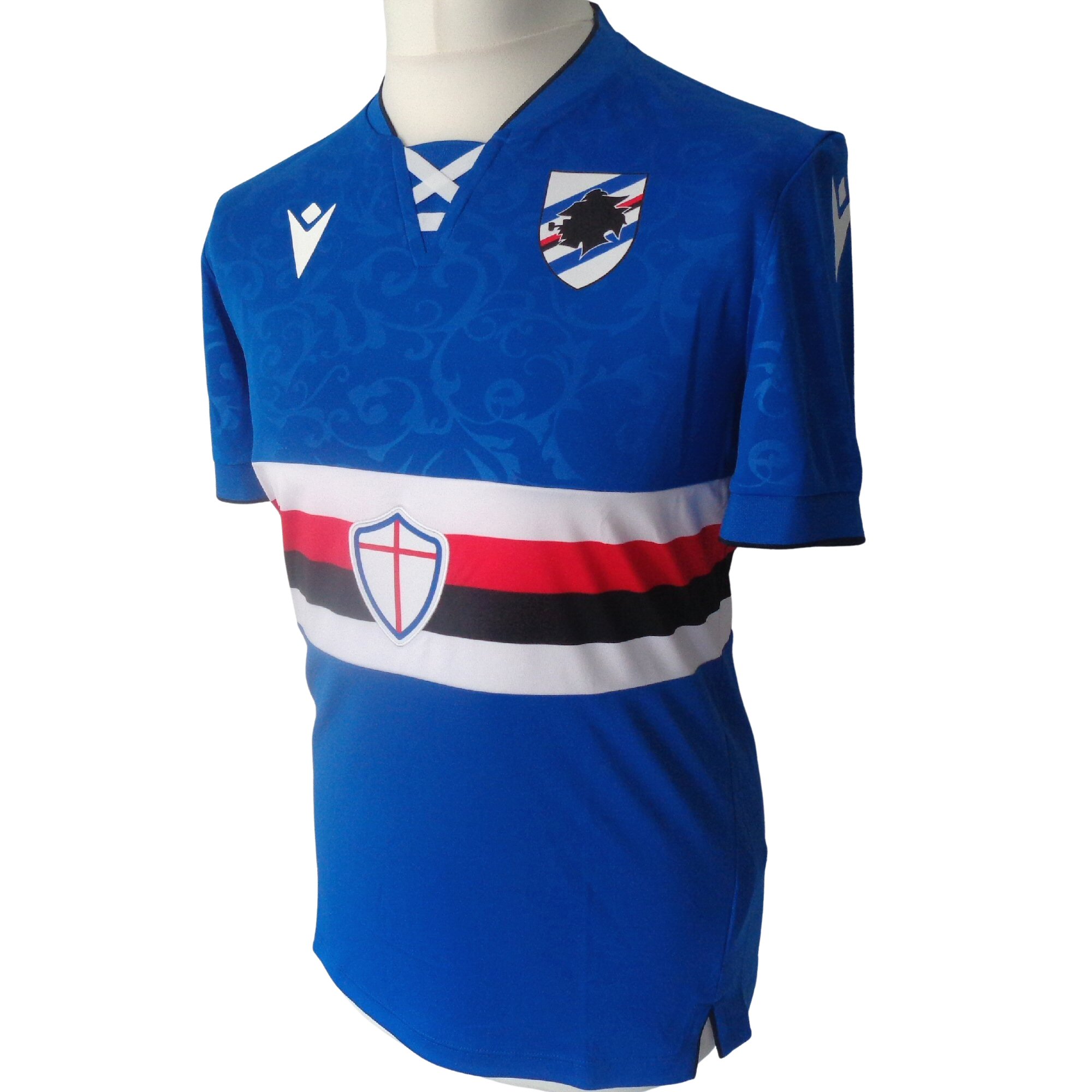 SAMPDORIA Macron 2024-2025 Home Football Shirt (NEW – Multiple Sizes)