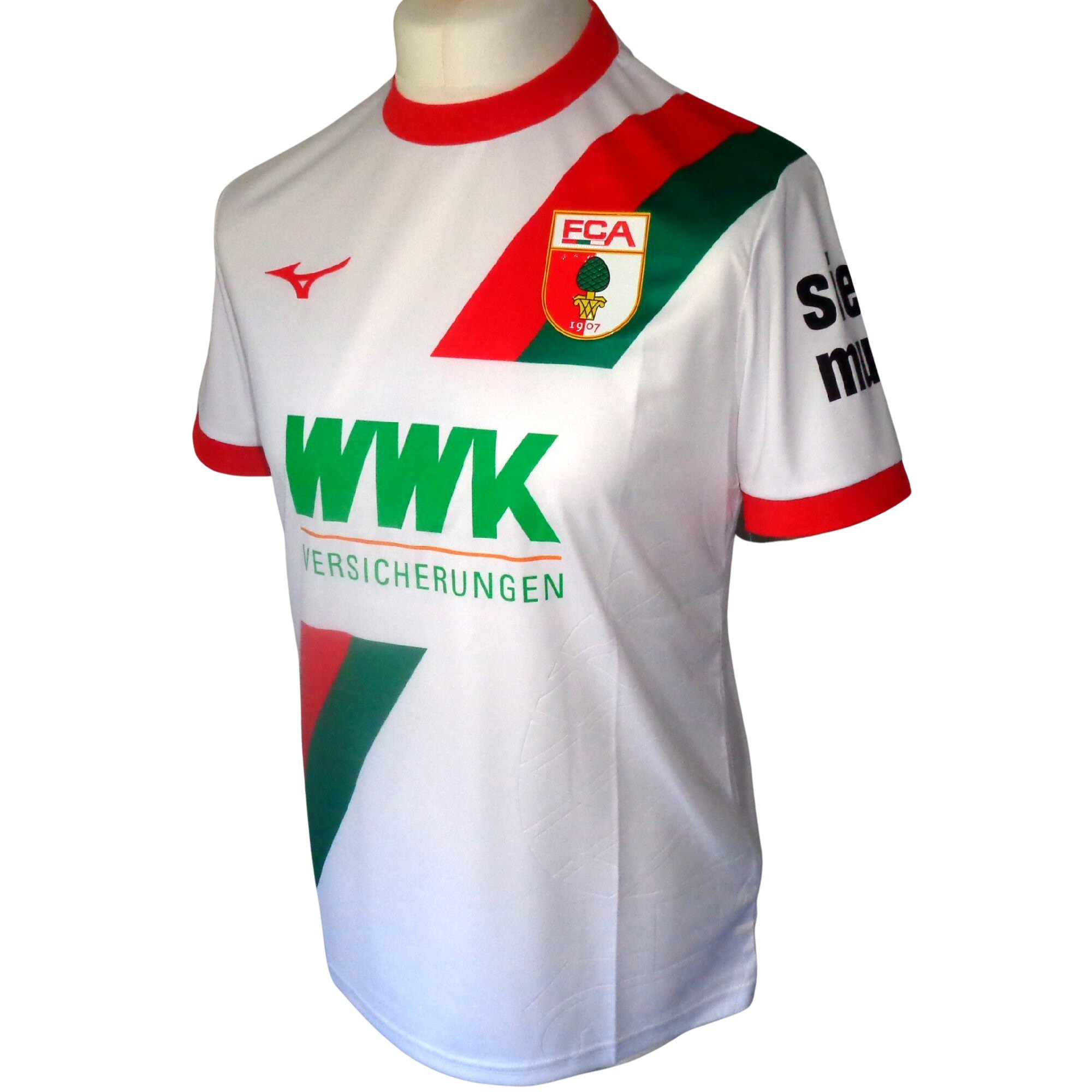 FC AUGSBURG Mizuno 2025-2026 Home Football Shirt (NEW- Multiple Sizes)