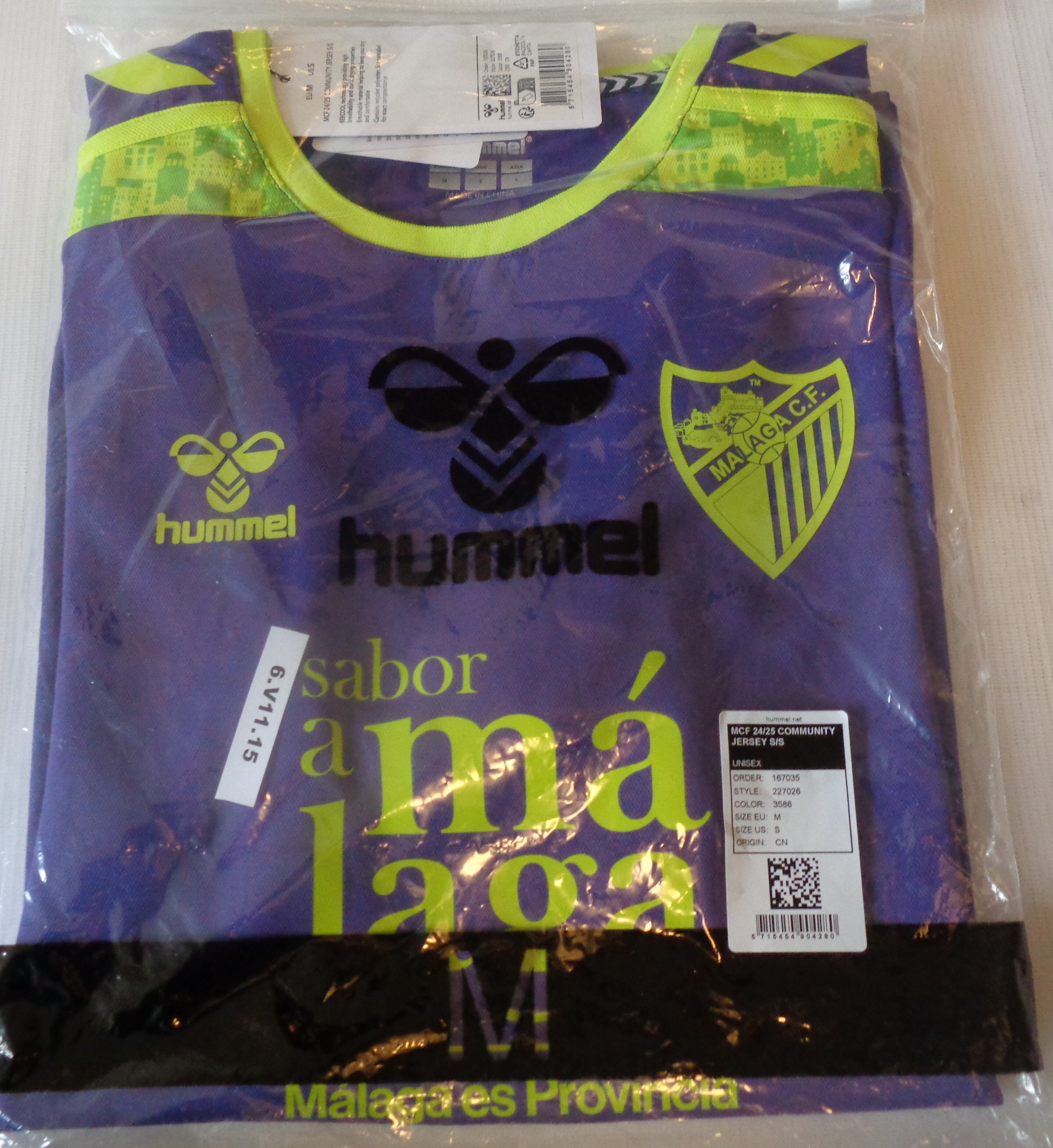 MALAGA CF Hummel 2024-2025 Away Football Shirt (NEW-Multiple sizes) - Image 2
