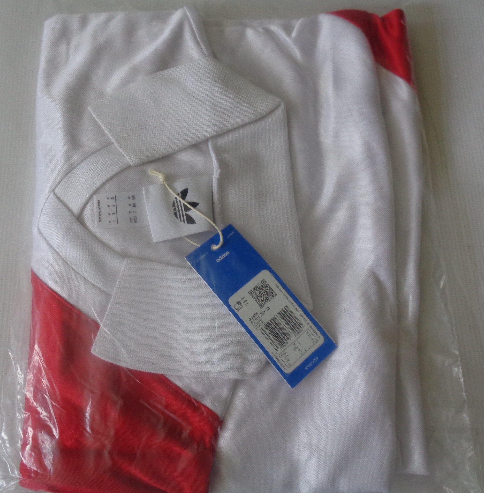 PERU Adidas Originals 1978 LS Retro Home Shirt (NEW- Multiple Sizes) - Image 2