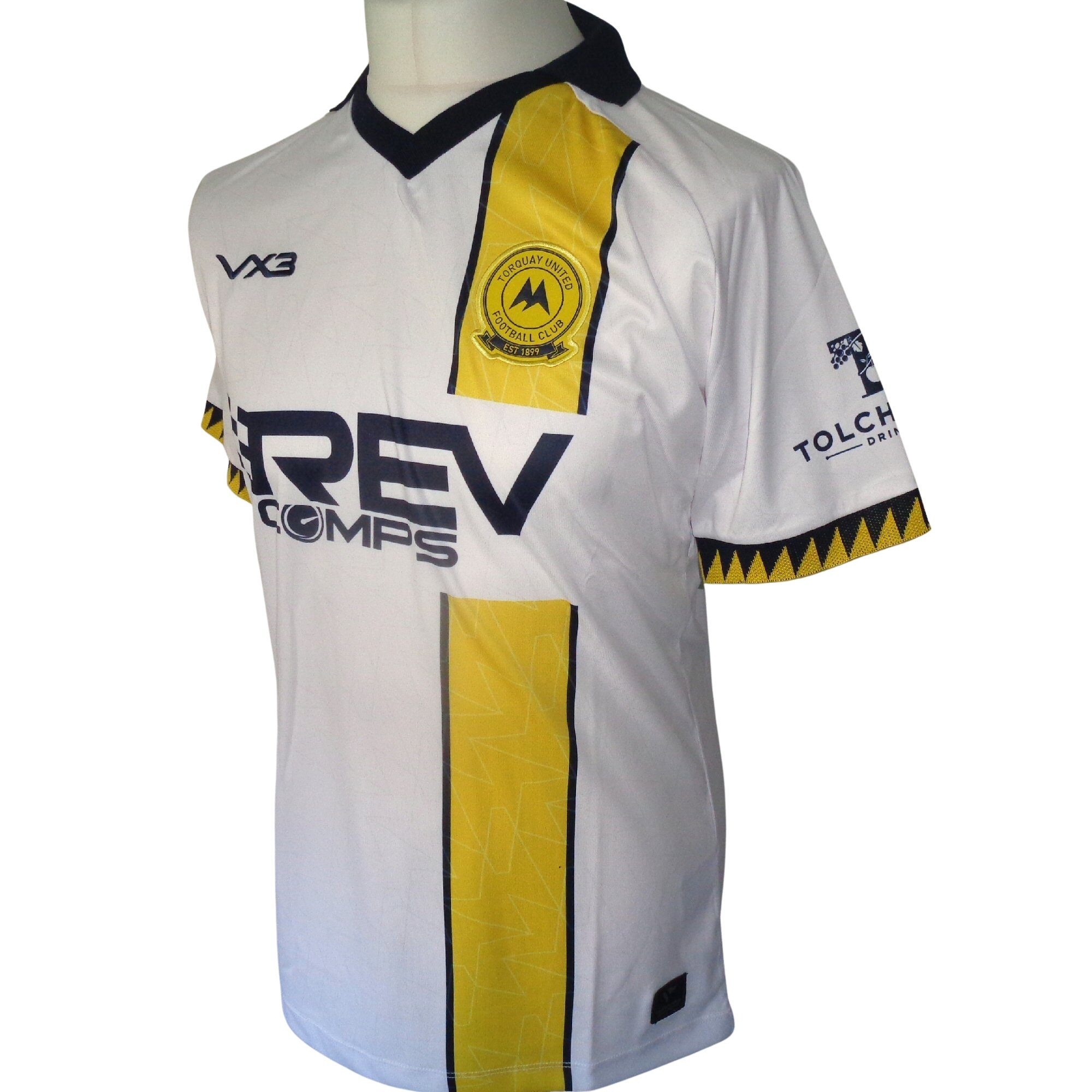TORQUAY UNITED 2025-2026 VX3 Away Football Shirt (NEW- Multiple Sizes)